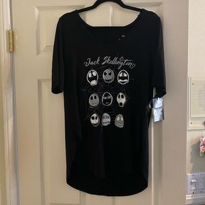 Torrid Jack Skellington shirt size 0